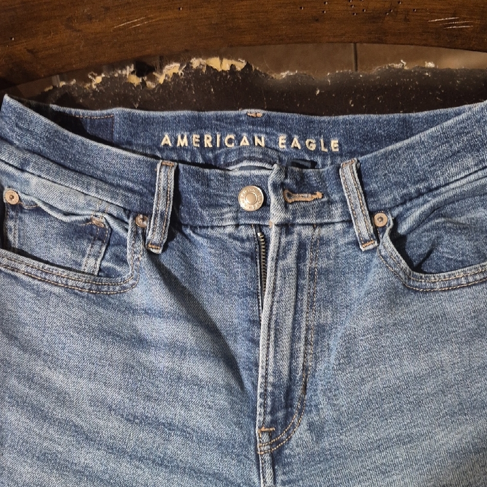 American Eagle Outfitters Blue Flare & Wide Leg Jeans
